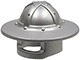 30273-77 Ridderhelm rond met brede rand grijs, donkerparel NIEUW *0L0000