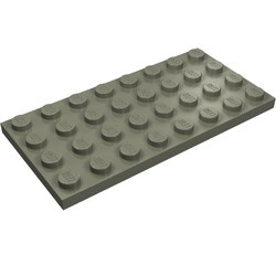 3035-10G Platte plaat 4x8 donker, grijs (klassiek) gebruikt *5K0000