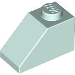 3040-152 Dakpan 45 graden 1x2 aqua, licht NIEUW *1L131/2;3