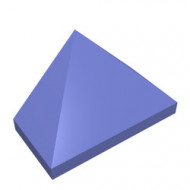 3048c-97G DakNOK 45 graden 2x1 driekantig Bodempin blauwviolet gebruikt *1L183