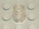 3062old-12G Steen 1x1 rond- zonder inkeping onder (classic) transparant gebruikt *1L000