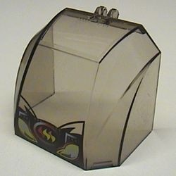 30633px3-13G Ruit 4x6x6 rechtop cockpit met koplampen transparant zwart gebruikt *