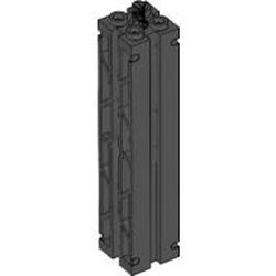 30646a-11 Pilaar 2x2x8 2 kanten glad groeven 2 kanten vakwerk zwart NIEUW *2B072