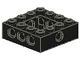 32324-11G Technic, steen 4x4 Open midden zwart gebruikt *