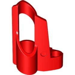 32527-5G Technic, Sierpaneel # 5 Small Short, Large Hole, Side A rood gebruikt *4T064