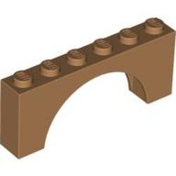 3307-150G Steen, boog 1x6x2 (dikkere top) zie ook 12939) caramel, midden gebruikt *