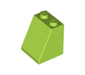 3678b-34 Dakpan 65 graden 2 breed met bodemnop lime NIEUW *1L000