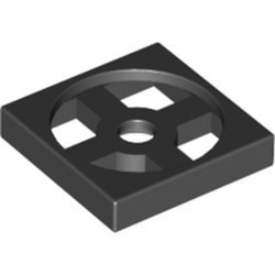 3680-11G Draaischijf 2x2 - ALLEEN BODEM zwart gebruikt *0D0004