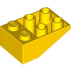 3747-3G Omgekeerde dakpan 33 graden 2x3 geel gebruikt *1L380