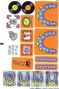 3818stk01 STICKER 3818 SPONGE BOB: Bikini Bottom Undersea Party NIEUW *0S0000