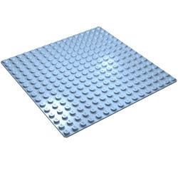 3867-105 Basisplaat 16x36 (geen nopgaten onder) blauw, lichthelder NIEUW *4T000