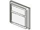 4034-12G Glas voor groot treinraam 1x4x3 transparant gebruikt *0L000