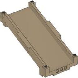 42942-69G Track system recht 16x8x6 crème,donker gebruikt *