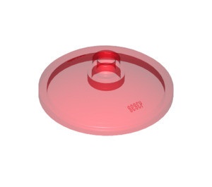 43898-17 Schotel 3x3 transparant rood NIEUW *1L048