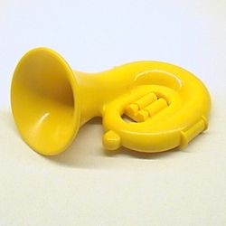 4434-3G FABULAND Tuba/hoorn geel NIEUW *