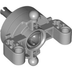 46490c01-86 Technic, Besturing - Stuuras met 2 pingaten en 2 kogels met wielhub PAKKETZENDING grijs, licht (blauwachtig) NIEUW *0L0000