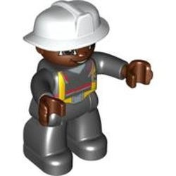 47394pb076G Duplo Lego Ville, brandweerman gebruikt *