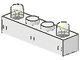 4771-1G Steen 1x4 met 2 lampjes bovenop wit gebruikt *0L000