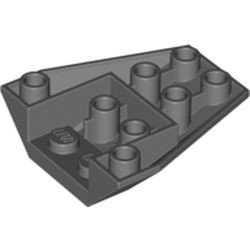 4855-85 Wig OMGEKEERD 4x4 steen 4+2 nopgaten grijs, donker (blauwachtig) NIEUW *