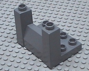 51698-85 DUPLO OPRIT plaat 3x4x2 1/3 grijs, donker (blauwachtig) NIEUW *