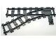 53407-85 Trein, Rails RC wissel links ZONDER hendel (Rail zonder electrische geleiding, voor RC trein) grijs, donker (blauwachtig) NIEUW *