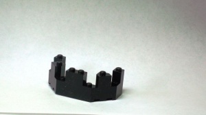 6066-11 Kasteel- kantelen 4x8x2 1/3 zwart NIEUW *