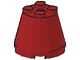 6233-59 Kegel 3x3x2 (loc 03-04) rood, donker NIEUW *1L088