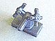 6936-66 Kraan 1x2 met twee kranen grijs, lichtparel NIEUW *0B0000