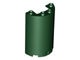 85941-80 Cylinder, half 2x4x5 met 1x2 uitsnede groen, donker NIEUW *