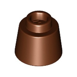 85975-88 Kegel 1,17x1,17x 2/3 (Fez) bruin, roodachtig NIEUW *1L083