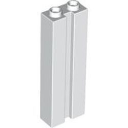 88393-1G Steen 1x2x5 MET SLEUF wit gebruikt *5K000