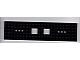 92340-11G Trein, basis 6x24 met twee vierkante en 2x3 ronde gaten zwart gebruikt *