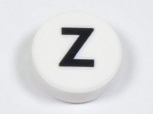 98138pb235 Tegel 1x letter Z wit NIEUW *0L0000