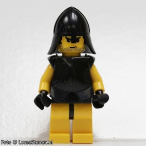 cas310 Knight Kingdom II- Rogue Knight III Geel/zwarte benen zwart harnas zwarte heklm nekbeschermrer NIEUW *0M0000