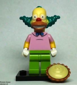 colsim-8 Krusty the Clown met vlaai en standaard NIEUW *0M0000