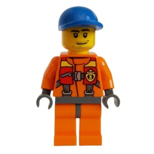 cty0409G Coast Guard redder, oranje pak gebruikt *0M0000