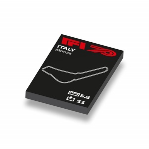 CUS1049 Formule 1 circuit Italië- Monza wit NIEUW *0A000