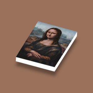 CUS4011 Tegel 2x3 Mona Lisa- Leonardo Da Vinci wit NIEUW *0A000