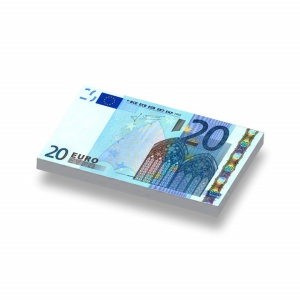 CUSE8162 Tegel 1x2 20 Euro wit *0A000