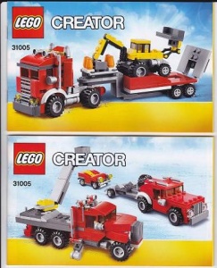 INS31005-Gb 31005 BOUWBESCHRIJVING- Construction Hauler MET GAATJES (2 boekjes) gebruikt *