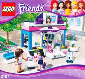 INS3187-G 3187 BOUWBESCHRIJVING- Friends: Butterfly Beauty Shop gebruikt *LOC BE