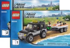 INS60058-G 60058 BOUWBESCHRIJVING- SUV with Watercraft (2 boekjes) gebruikt *