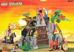 INS6076-G 6076 BOUWBESCHRIJVING- Dark Dragon's Den gebruikt *LOC RBS