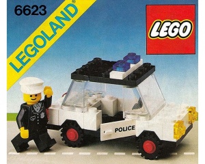 INS6623-G 6623 BOUWBESCHRIJVING- Police Car gebruikt *LOC RBL