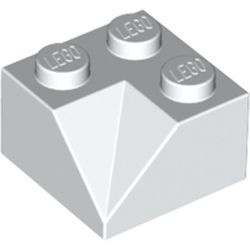 LEGO 3046a-1 Dakpan 45 graden 2x2 hoek binnenzijde voor oa dakkapel zie 3049 voor nok wit NIEUW *1L0004234155|4542404|4550645|6112264