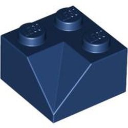 LEGO 3046a-63 Dakpan 45 graden 2x2 hoek binnenzijde voor oa dakkapel zie 3049 voor nok blauw, donker NIEUW *1L0004578099