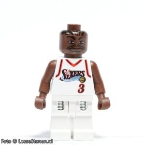 nba037 NBA Allen Iverson, Philadelphia 76ers #3 (witte Uniform) NIEUW *0M0000