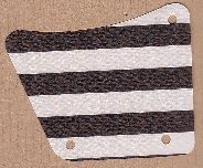 sailbb01-1G Zeil 9x11 met gaten en zwarte strepen wit gebruikt *5D000