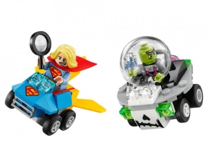 Set 76094-GB Mighty Micros: supergirl vs Brainiac gebruikt deels gebouwd *B036