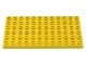 UNI4196-3 COMPATIBEL met DUPLO plaat 6x12 (UNICO) geel NIEUW *